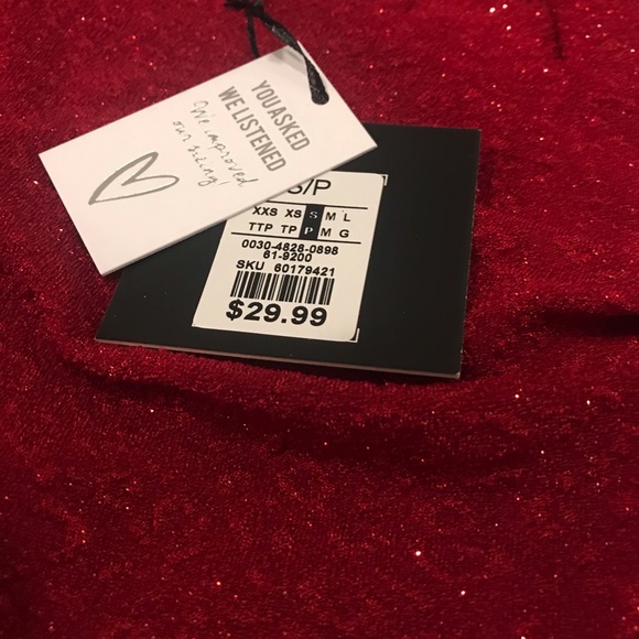 SOLD!!!!!!!!!Sexy Sparkly Red Dress - Picture 3 of 5